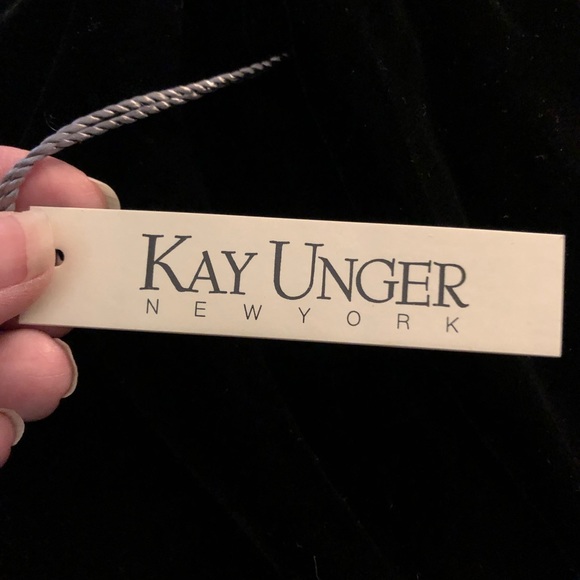 VTG Kay Unger Evening Collection Velvet/Fox Jacket - Picture 6 of 14